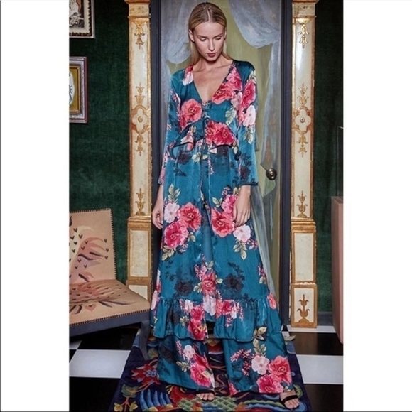 MISA LOS ANGELES FLORAL MORGAN ROBE - Picture 4 of 8